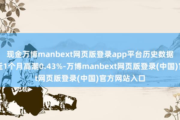 现金万博manbext网页版登录app平台历史数据暴露该基金近1个月高潮0.43%-万博manbext网页版登录(中国)官方网站入口