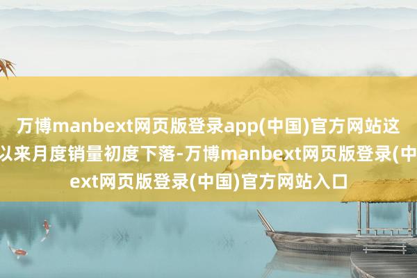 万博manbext网页版登录app(中国)官方网站这是自2023年4月以来月度销量初度下落-万博manbext网页版登录(中国)官方网站入口